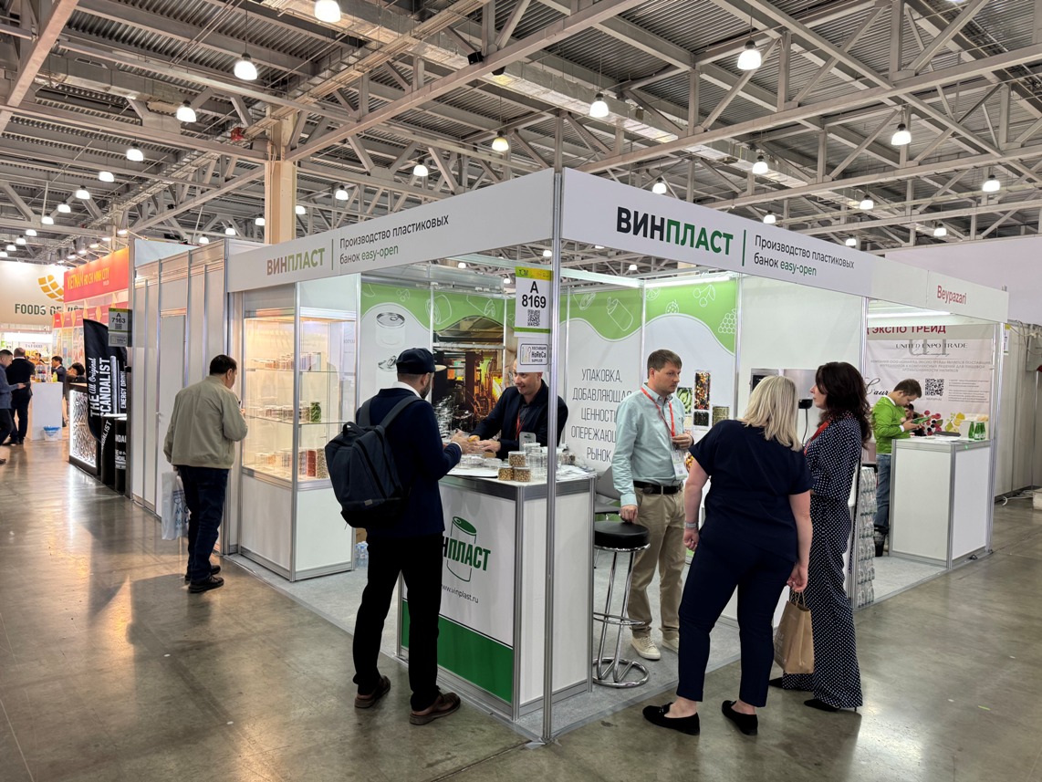 Стенд ВИНПЛАСТ, WorldFood Moscow 2025